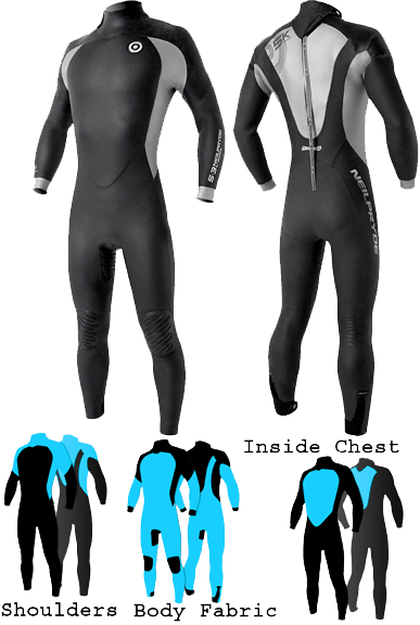 Semidry 5 4 3 Full Mens 5K Wetsuit