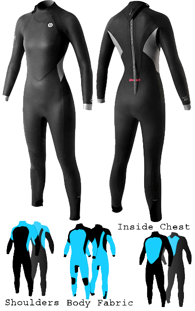 Semidry 5 4 3 Full Womens 5K Wetsuit
